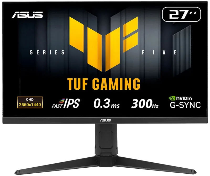 TUF Gaming VG27AQML5A - QHD Fast IPS Gaming Monitor - 300Hz - 0.3ms - G-Sync Compatible - 27 Inch by ASUS – cover