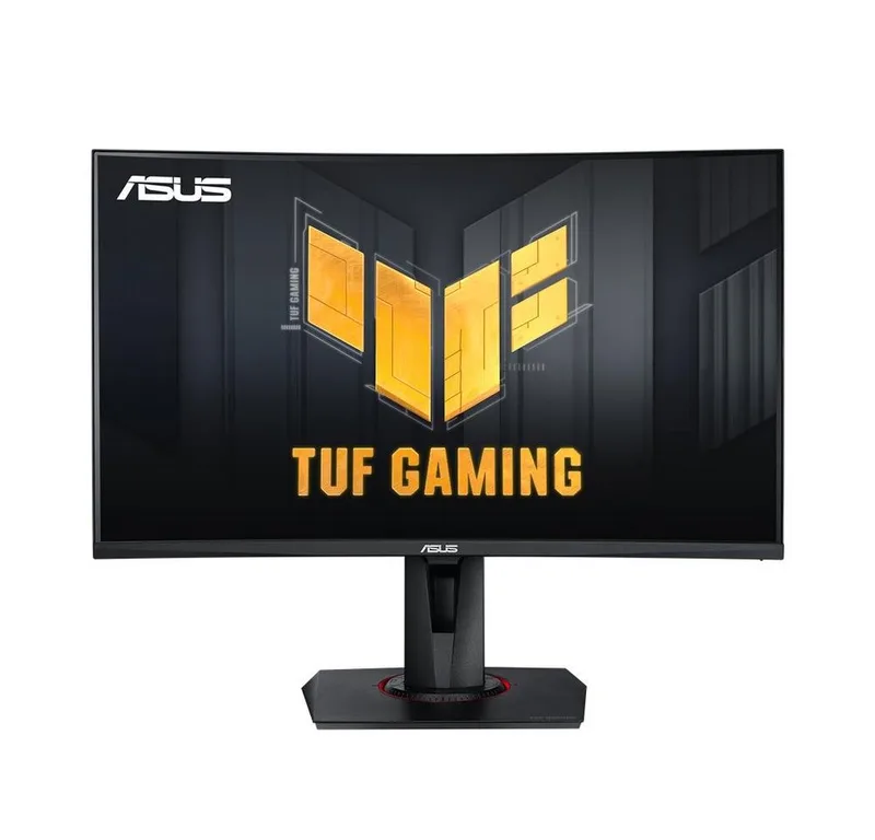 TUF Gaming VG27VQM Curved-Gaming-LED-Monitor (68,60 cm/27 ", 1920 x 1080 px, Full HD, 1 ms Reaktionszeit, 240 Hz, Extreme Low Motion Blur, Adaptive-Sync, Freesync) van ASUS, Zwart – cover
