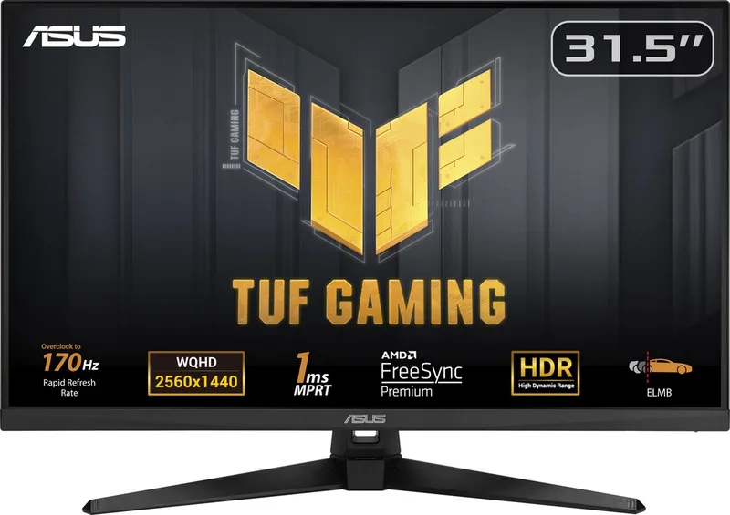 TUF Gaming VG32AQA1A - QHD Gaming Monitor - G-SYNC Compatible - 170hz - 32 inch by ASUS – cover