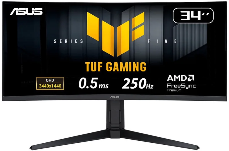 TUF Gaming VG34WQML5A - WQHD Ultrawide Gaming Monitor - 250Hz - FreeSync - 34 Inch by ASUS – cover