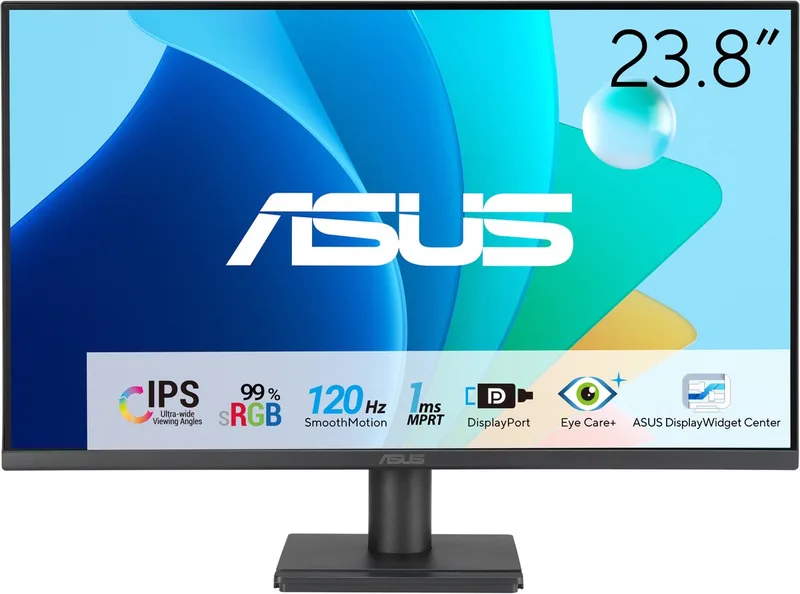 VA249QG Eye Care Gaming Monitor - 120Hz - Speakers - Hoogte verstelbaar - 24 Inch by ASUS, Black – cover