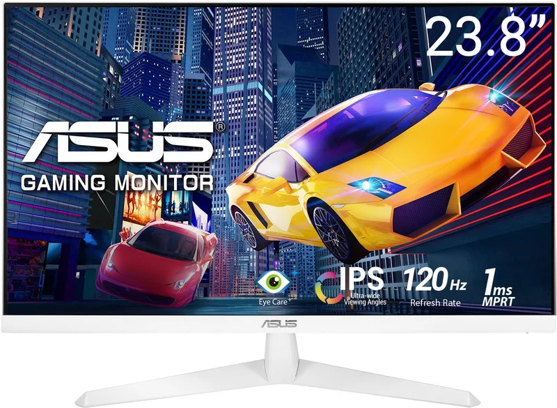 VY249HGR-W Eye Care - FHD IPS Monitor - 120Hz - 1ms - 24 Inch by ASUS, White – cover