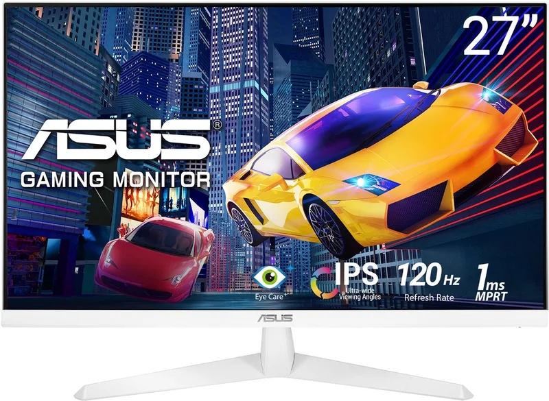 VY279HGR-W Eye Care - FHD IPS Monitor - 120Hz - 1ms - 27 Inch by ASUS, White – cover