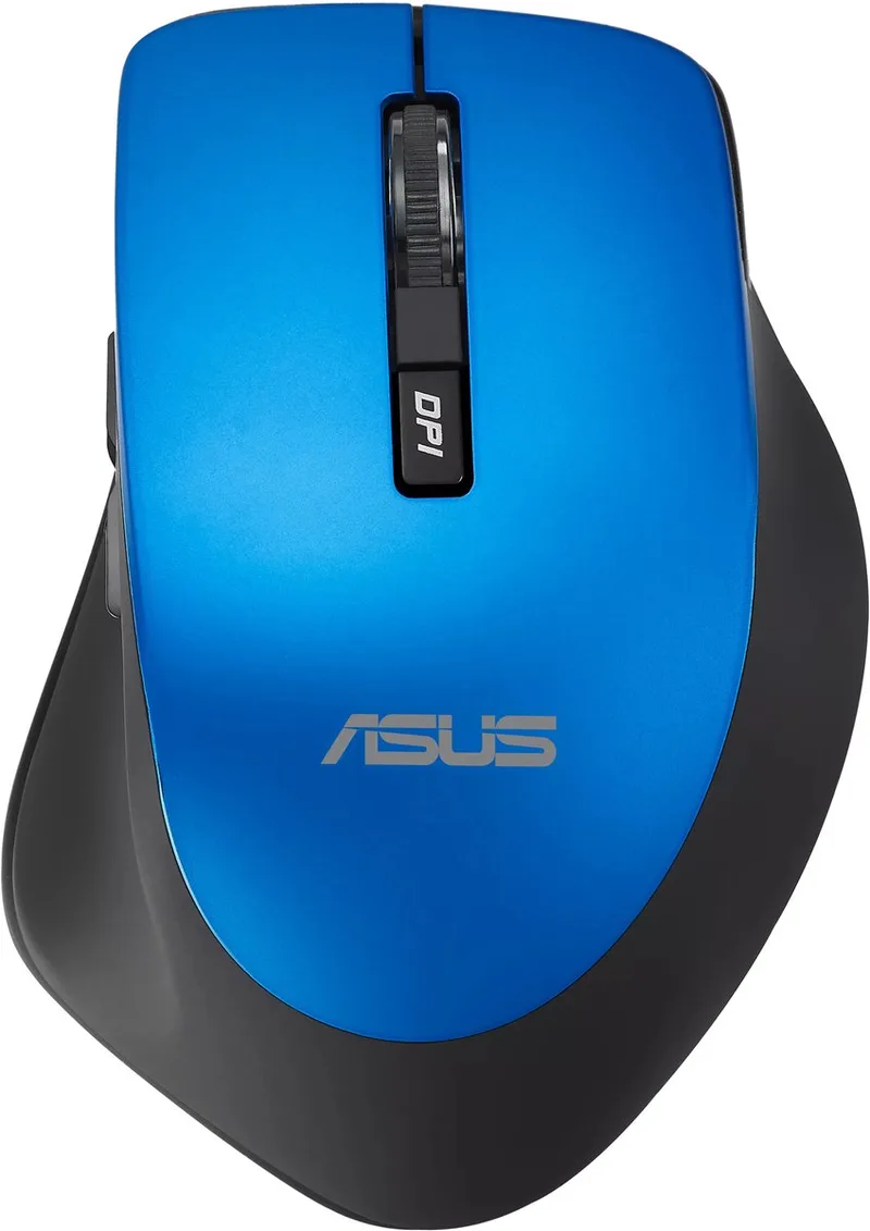 WT425 muis Kantoor Rechtshandig RF Draadloos Optisch 1600 DPI van ASUS, Zwart, Blauw – cover