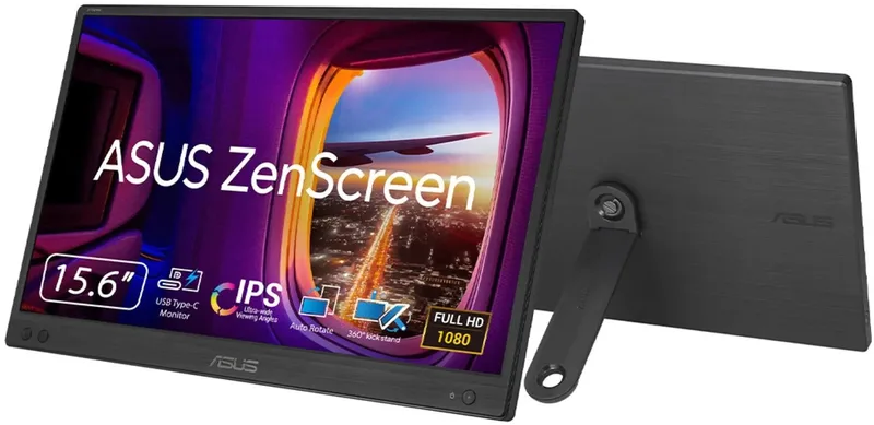 ZenScreen MB166CR - Portable USB-C Monitor - 360° Kickstand - 15.6 inch by ASUS, Black – cover