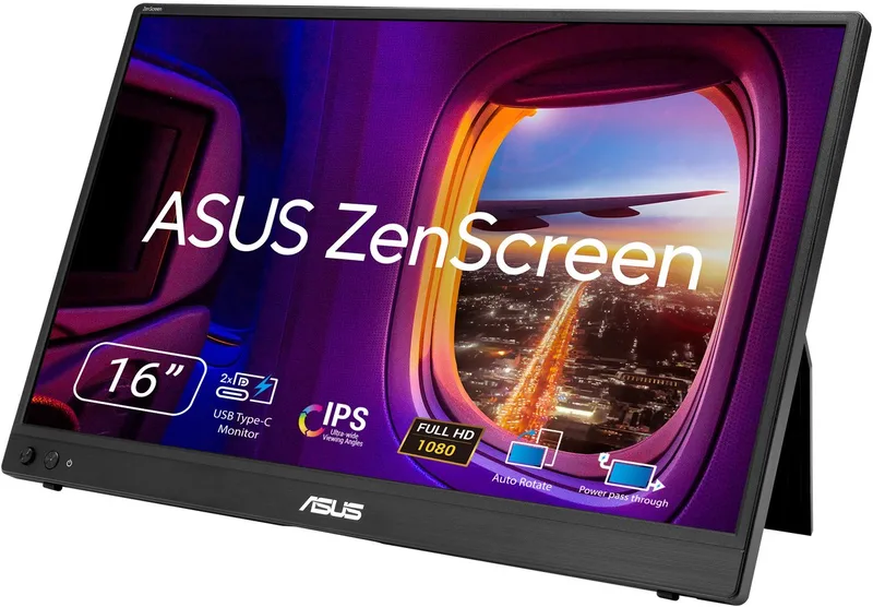 Zenscreen MB16AHVE - Portable USB-C Monitor - FHD - 5ms - 60hz - 15.6 inch van ASUS, Zwart – cover