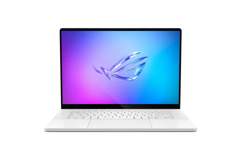 Zephyrus G16 R7 350 16 1 5060 GA605KM-QR004W Gaming-Notebook (40,6 cm/16 Zoll, AMD Ryzen 7 350, GeForce RTX 5060, 16 GB, 1000 GB SSD) de ASUS, Blanc – jaquette