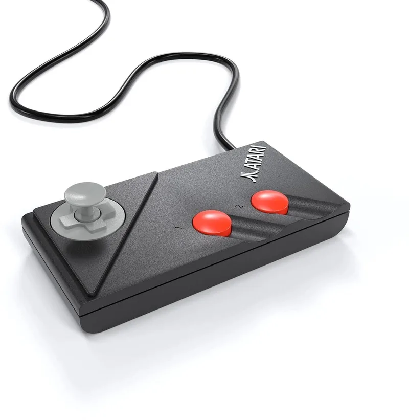 CX78+ - Gamepad Controller - Retro Gaming - 2 Actieknoppen - Compatibel met Atari 2600+, 2600 & 7800 van Atari, Zwart – cover