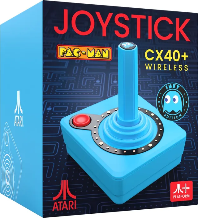 Pac-Man CX-40+ - Draadloze Joystick - Blauw (Inky Edition)
