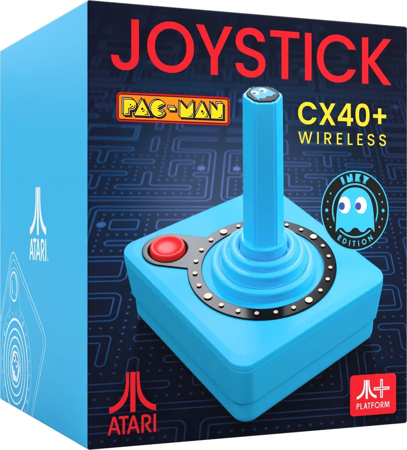 Pac-Man CX-40+ - Draadloze Joystick - Blauw (Inky Edition) by Atari, Blue – cover
