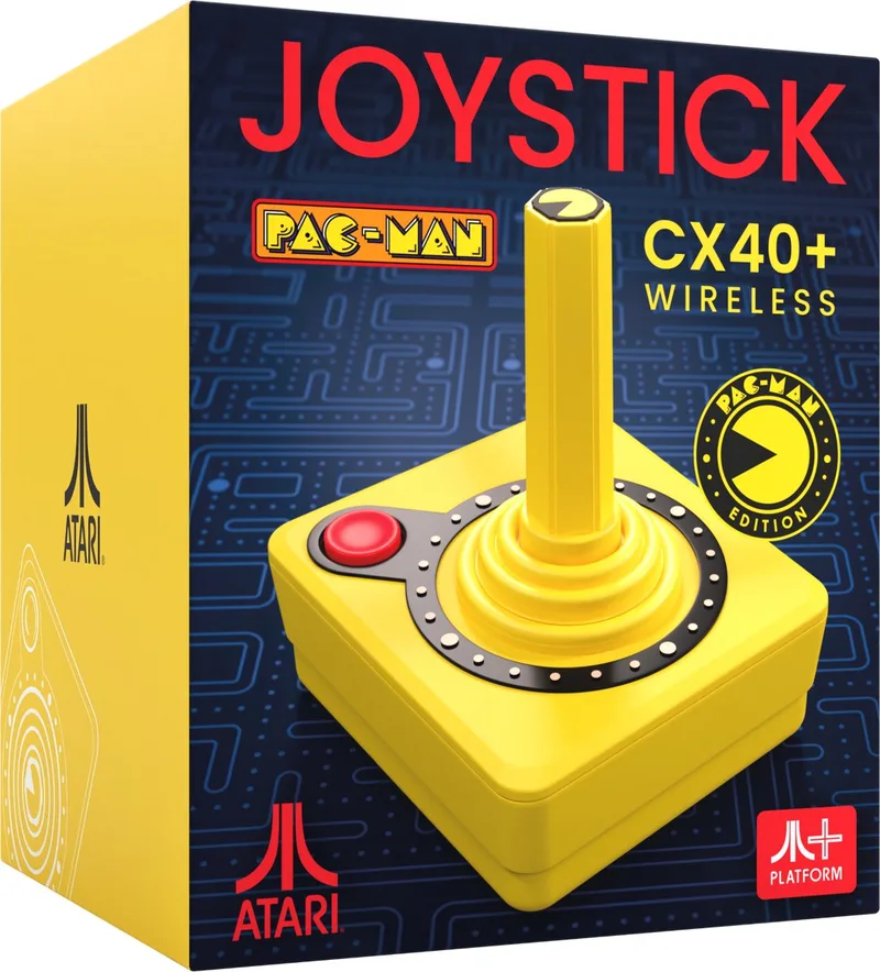Pac-Man CX-40+ - Draadloze Joystick - Geel (Pac-Man Edition) by Atari, Yellow – cover