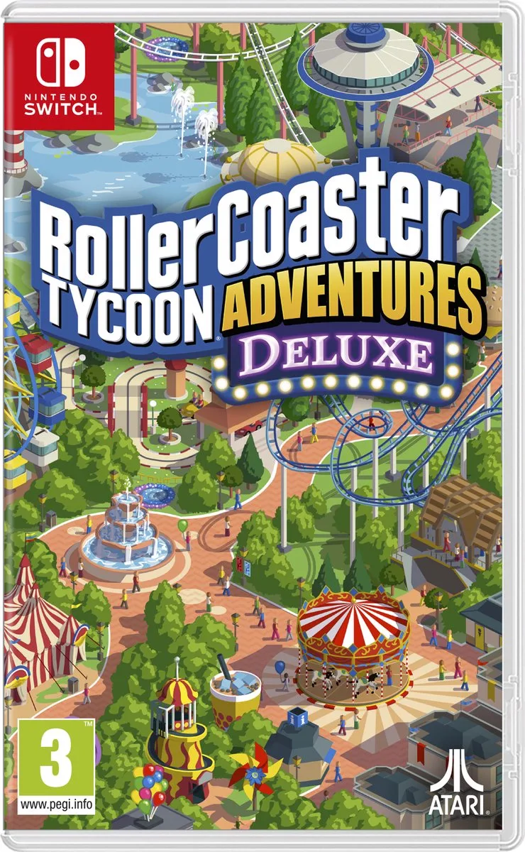 Rollercoaster: Tycoon Adventures - Deluxe van Atari, Nintendo Switch – cover