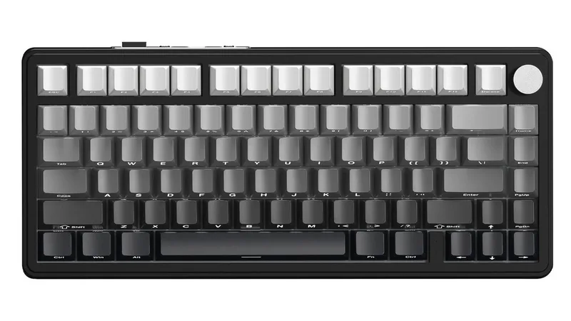ATTACK SHARK X85 Tri-Mode Gasket Mechanische Tastatur mit Knopf Gaming-Tastatur by Attack Shark, Grey – cover