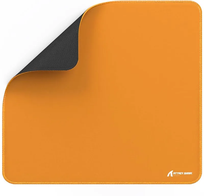 CM02 - Gaming Muismat - XL 450x400x4 mm - Waterafstotend - Antislip - Gestikte Randen van Attack Shark, Oranje – cover
