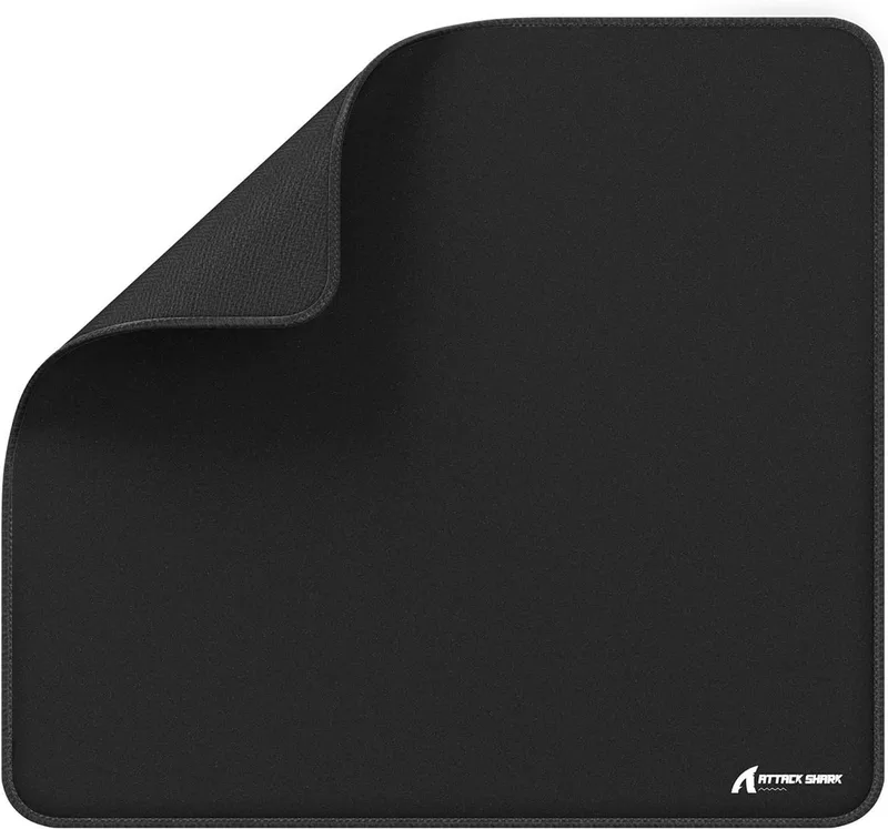 CM02 - Gaming Muismat - XL 450x400x4 mm - Waterafstotend - Antislip - Gestikte Randen van Attack Shark, Zwart – cover