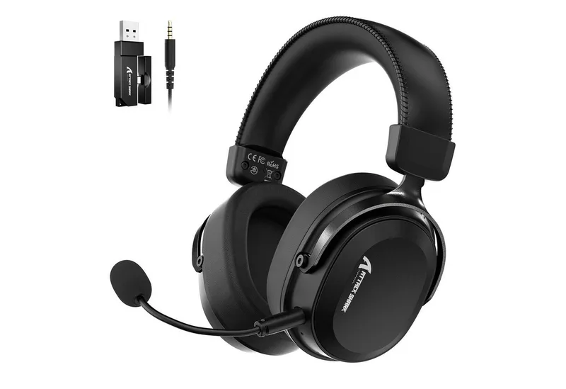 L30PRO Kabelloses Gaming-Headset, 7.1-Sound, Tri-Modus, 50-mm-Treiber Gaming-Headset (Bluetooth, EQ,abnehmbares Mikrofon mit Rauschunterdrückung,integriertes Mikrofon) van Attack Shark, Zwart – cover