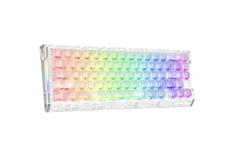 R68 HE 8000Hz Kohlefaser Rapid Trigger Gaming-Tastatur, 0,005mm RT Gaming-Tastatur (CNC-Aluminium,60% RGB Kabelgebunden Hall-Effekt Magnetische Tastatur) van Attack Shark, Wit – cover