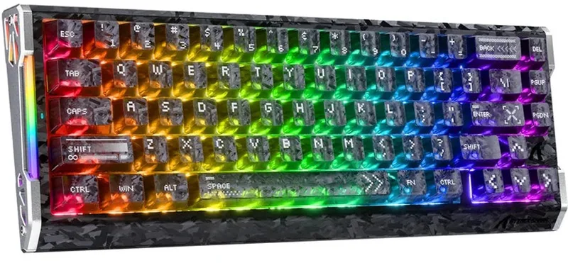 R68 HE Gaming Toetsenbord, Hall Effect, Carbon Fiber, 8K Polling - Ink Shade by Attack Shark, Black – cover
