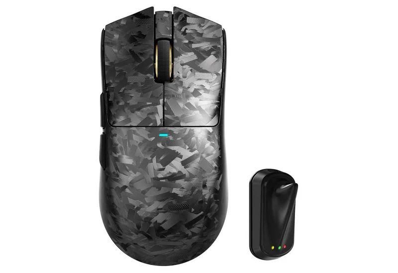 X11 Ultra 8Khz Kabellose Gaming-Maus, Carbonfaser-Verbundgehäuse Gaming-Maus (Bluetooth, 2.4Ghz, kabelgebunden, PAW3950MAX,42000 DPI,leicht,8k,2.0000 FPS,63g) by Attack Shark, Black – cover