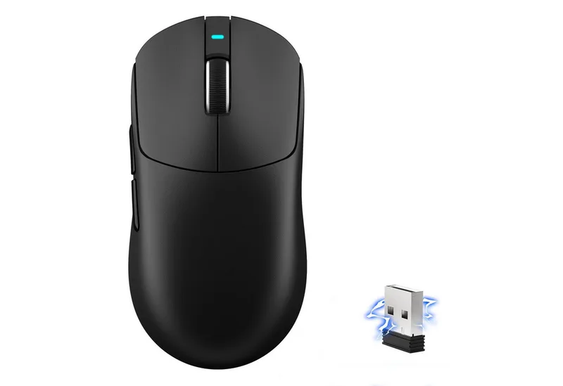 X8PLUS Kabellose Gaming-Maus,40000 DPI,55g Superleichte Gaming-Maus (Bluetooth, kabelgebunden, 2.4GHz, 40000 dpi, PAW3395PRO Sensor,BK52820 MCU) van Attack Shark, Zwart – cover