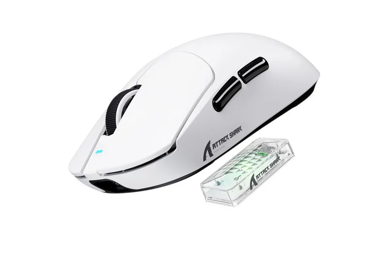 X8ULTRA 8KHz Drahtlose Gaming-Maus,Nordic 52840,PAW3950MAX,42KDPI Gaming-Maus (Bluetooth, 2.4G, USB-C, 750 IPS und 50g Beschleunigung) by Attack Shark, White – cover