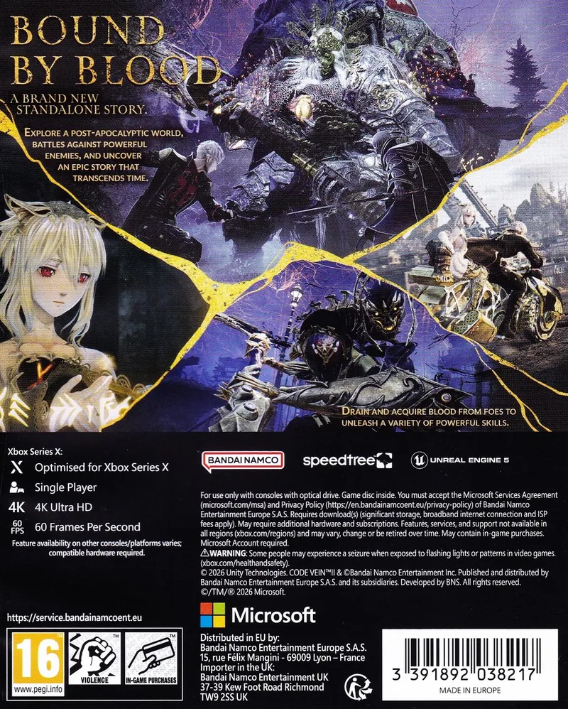 Code Vein II by Bandai Namco Entertainment, Xbox Series X | S – cover