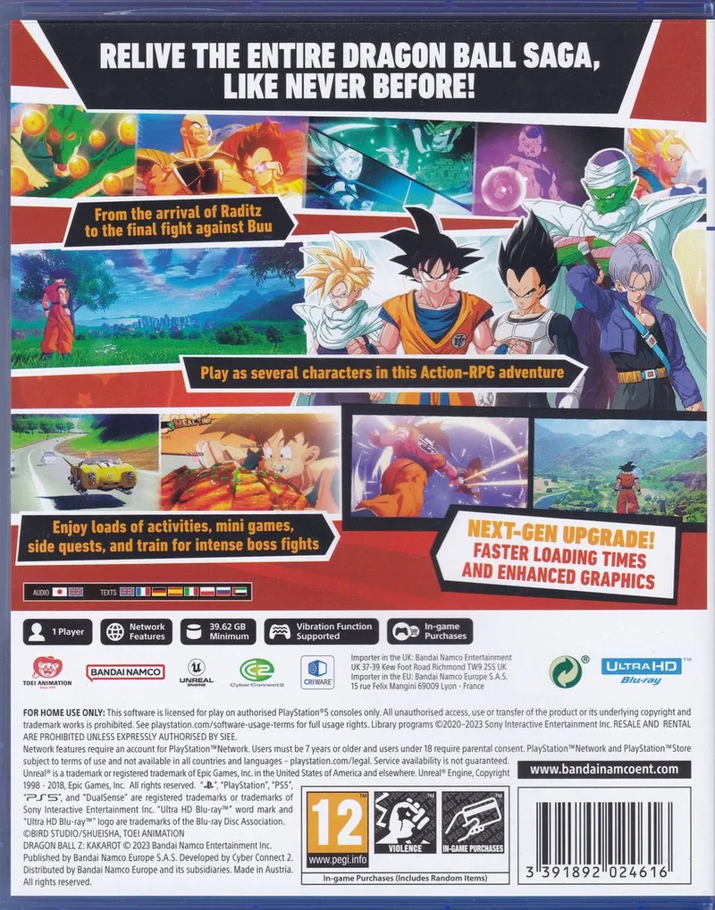 Dragon Ball Z: Kakarot van Bandai Namco Entertainment, PS5 – cover