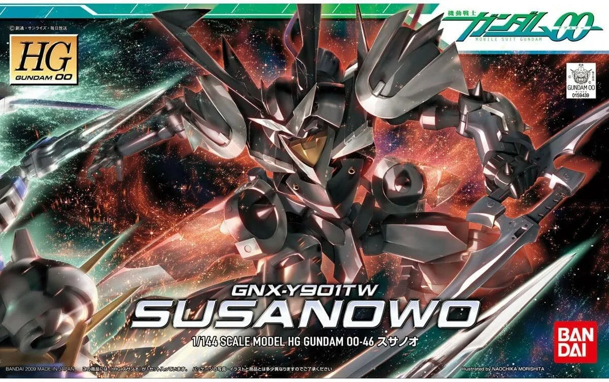 Gundam 00 High Grade 1:144 Model Kit - Susano fra Bandai Namco Entertainment – cover
