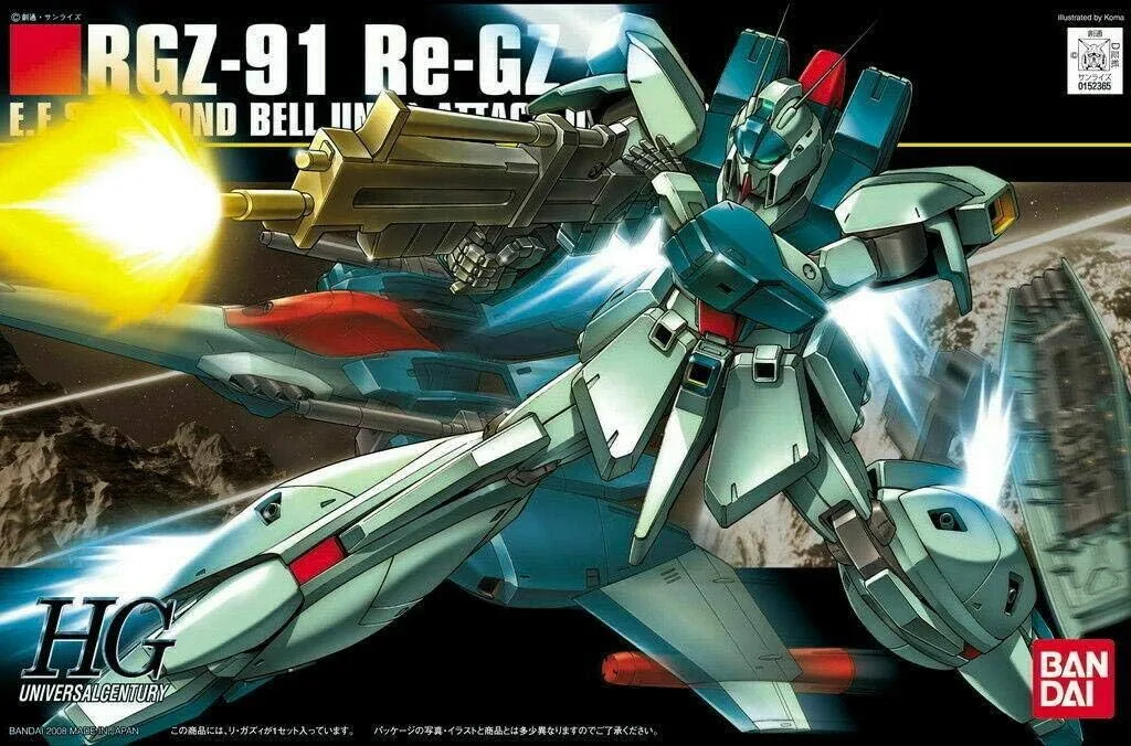 Gundam Char's Counterattack High Grade 1:144 Model Kit - RGZ-91 Re-GZ by Bandai Namco Entertainment – cover