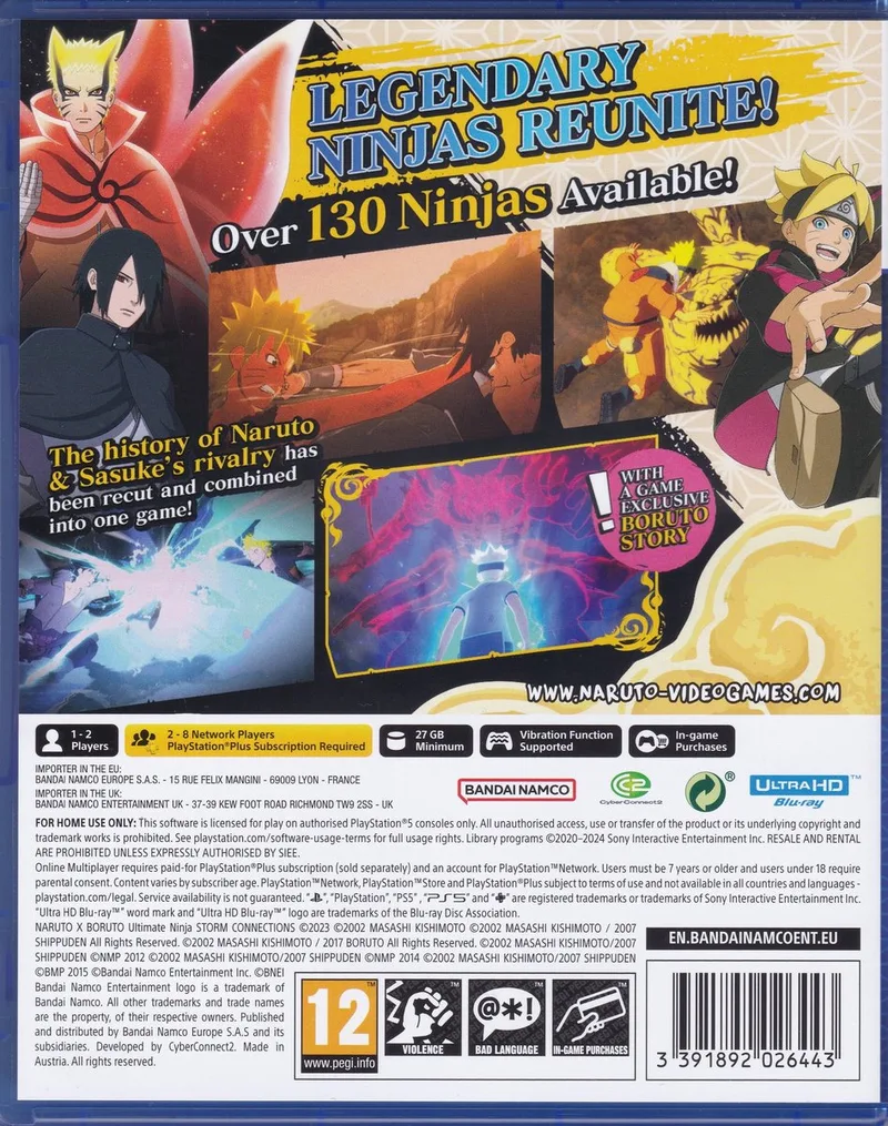 Naruto x Boruto Ultimate Ninja Storm Connection by Bandai Namco Entertainment, PS5 – cover