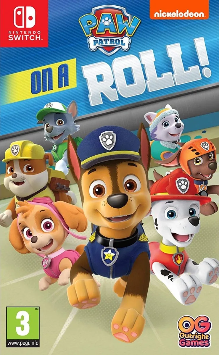 PAW Patrol: On A Roll by Bandai Namco Entertainment, Nintendo Switch – cover