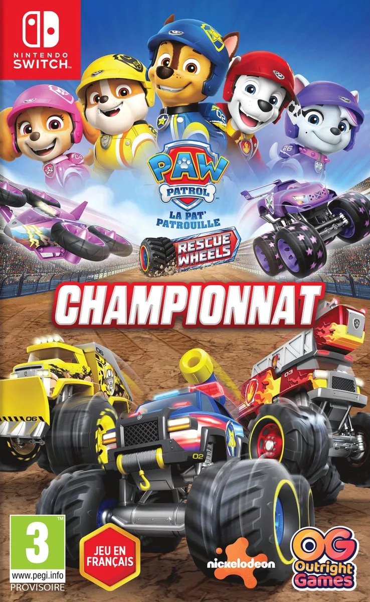 PAW Patrol Rescue Wheels: Championship Standaard Frans by Bandai Namco Entertainment, Nintendo Switch – cover