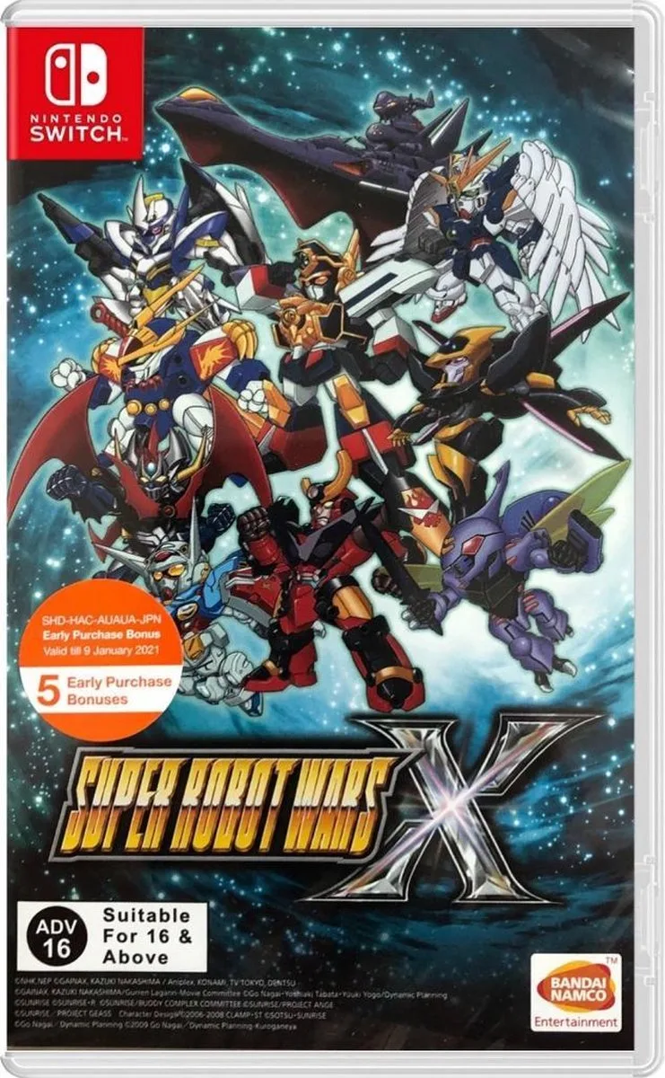 Super Robot Wars X (#) by Bandai Namco Entertainment, Nintendo Switch – cover