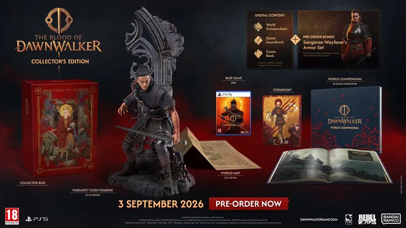The Blood of Dawnwalker - Collectors Edition van Bandai Namco Entertainment, PS5 – cover