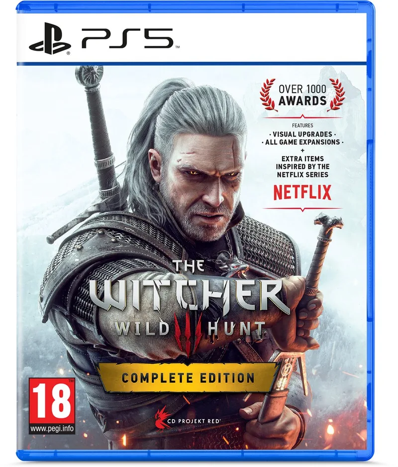 The Witcher 3: Wild Hunt - Complete Edition de Bandai Namco Entertainment, PS5 – jaquette