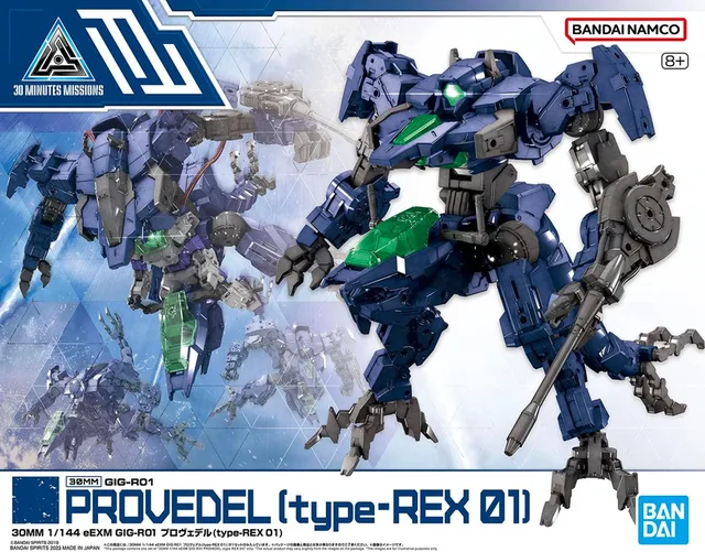 30 Minute Missions - eEXM GIG-R01 Provedel Type REX 01 1:144 Scale Model Kit