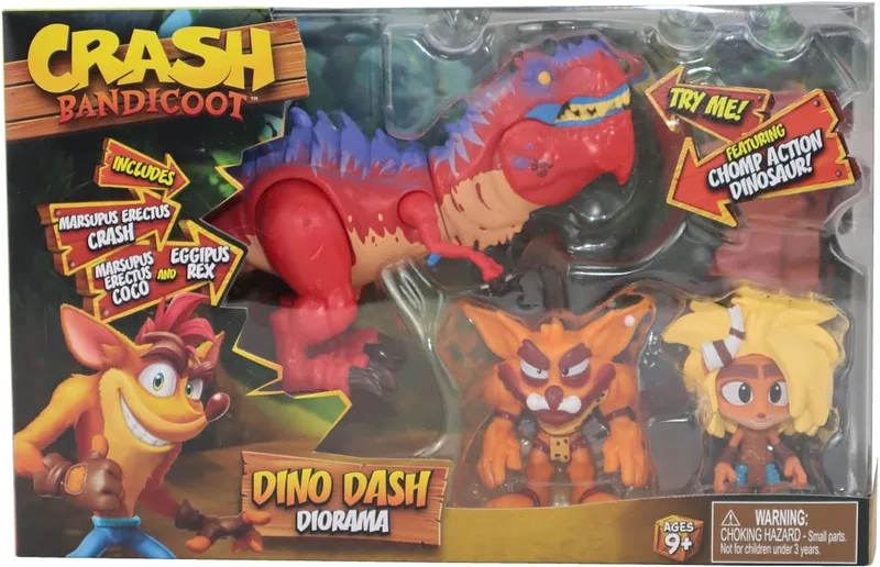 Crash Bandicoot - Dino Dash Diorama de Bandai – jaquette 1 sur 2