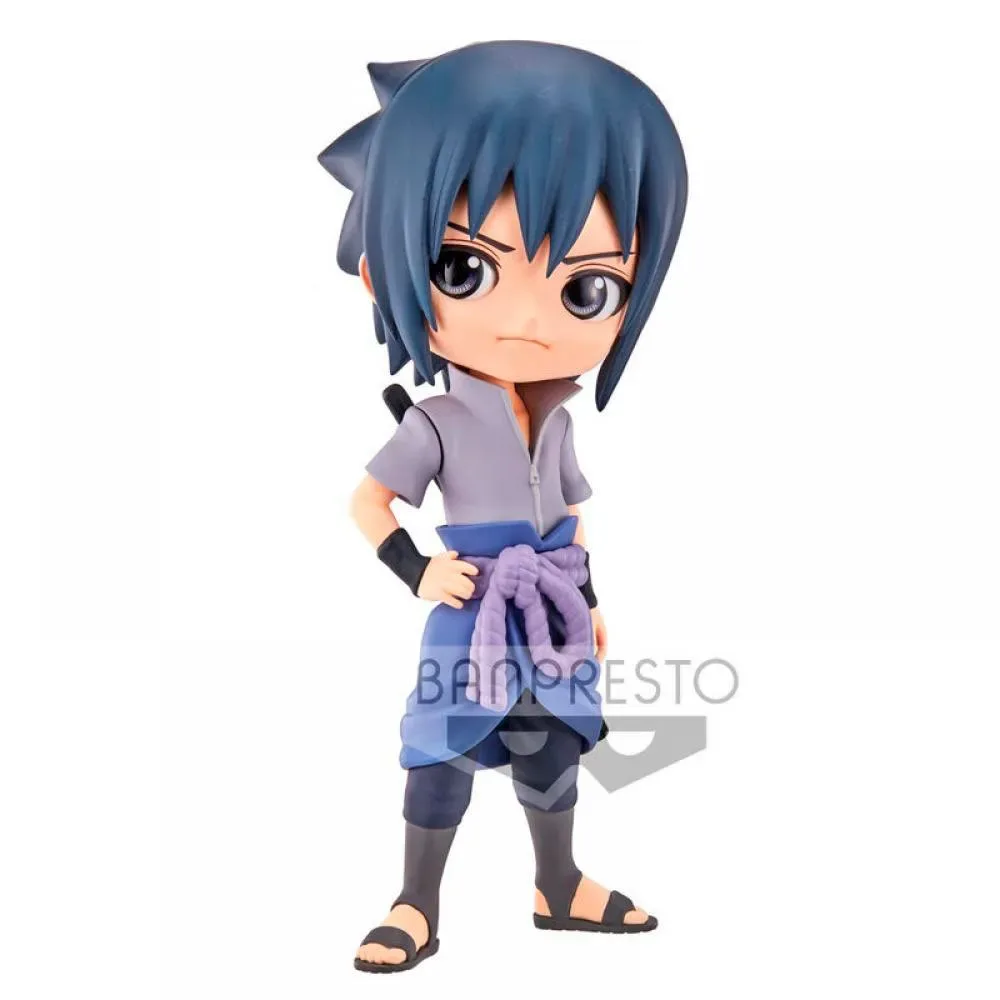 Naruto Shippuden Sasuke Uchiha Ver A Qposket-figur från Bandai – omslag