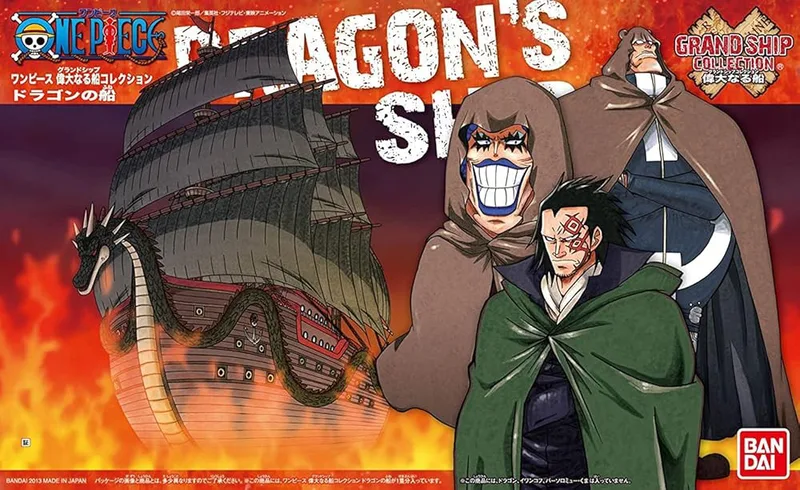 One Piece Grand Ship Collection Model Kit - Dragon's Ship by Bandai – cover