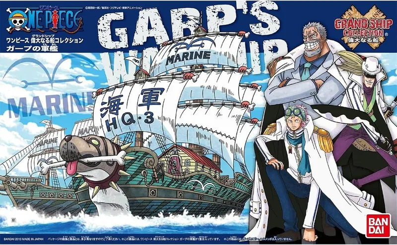One Piece Grand Ship Collection Model Kit - Garp's Ship van Bandai – cover