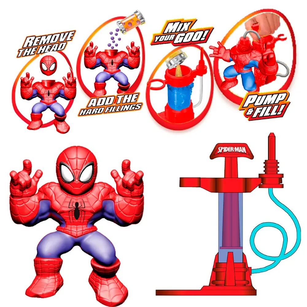 Spiderman Schepper Goo Jit Zu-heldenfiguur by Bandai – cover