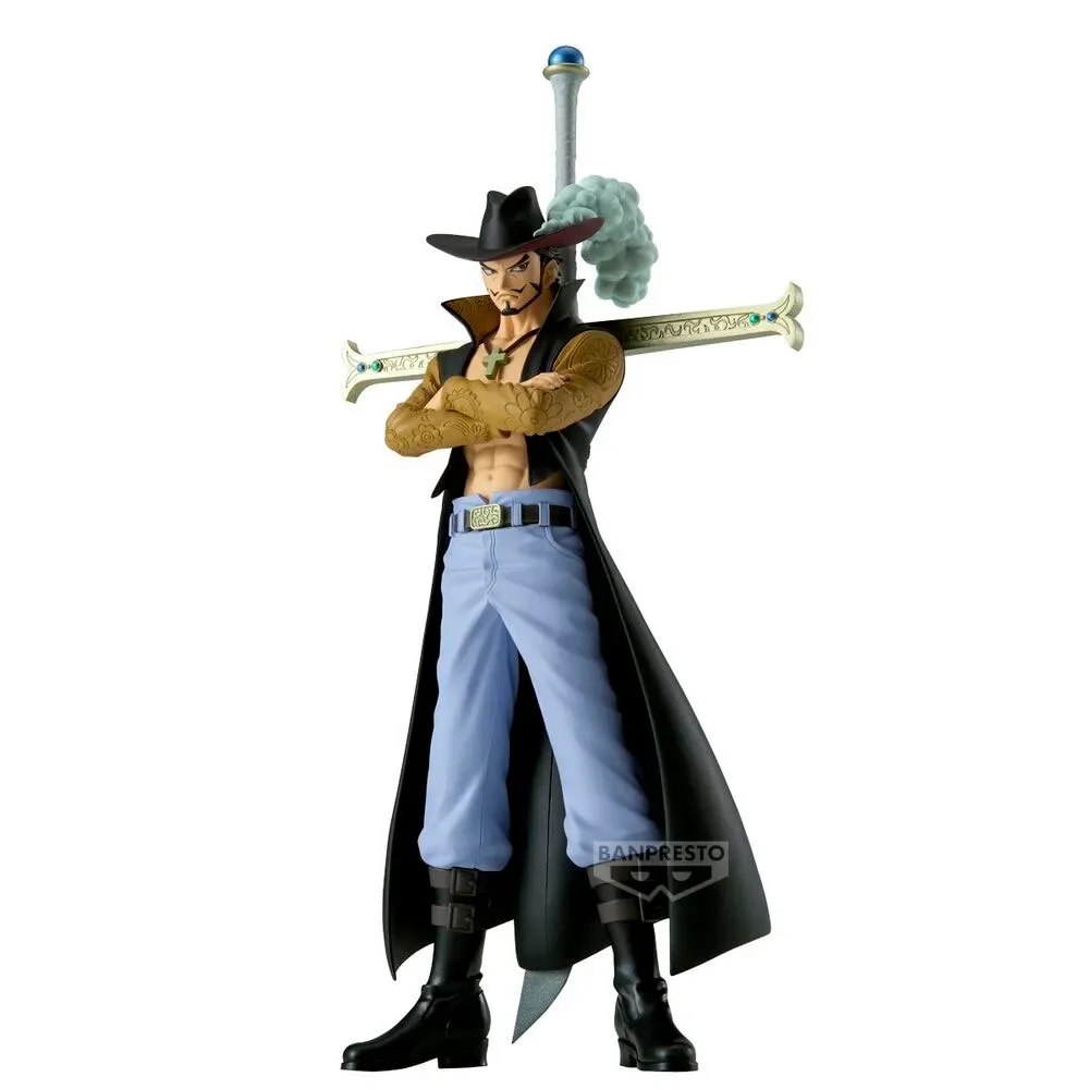 One Piece The Grandline Series Extra Dracule Mihawk-figuur 17 Cm van Banpresto – cover
