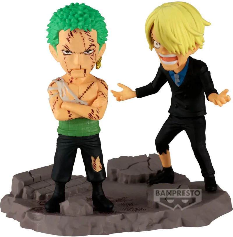 One Piece WCF Log Stories Figure - Roronoa Zoro & Sanji (Nothing Happened) de Banpresto – jaquette