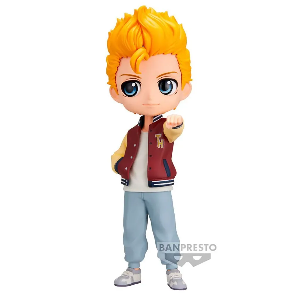 Figurine Q Posket Tokyo Revengers Takemichi Hanagaki Plain Clothes Vera 14 Cm de Banpresto – jaquette