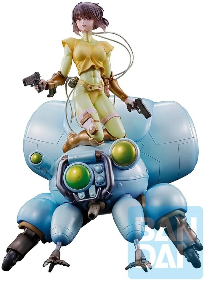 The Ghost in the Shell Ichibansho PVC Figure - Motoko Kusanagi & Fuchikoma (Blue Vers.) van Banpresto – cover