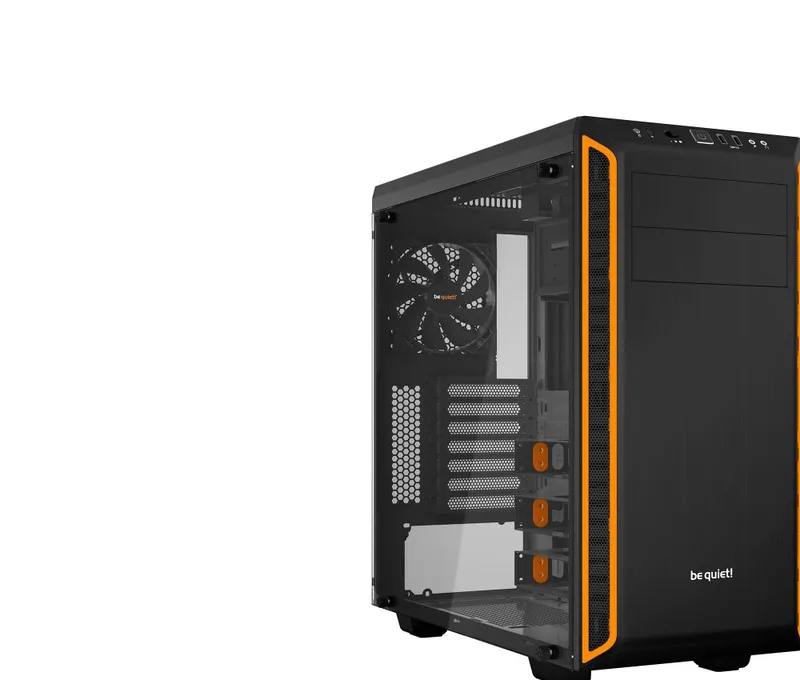 Pure Base 600 Window Orange - Behuizing van be quiet! – cover