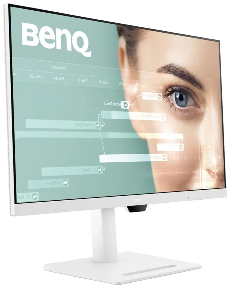 BenQ 32 inch Monitor GW3290QT - QHD - Ergonomic Eye-Care Monitor - 75Hz - USB-C (65W) - Daisy Chain via DP-out - LED - IPS - 2 x 2W Speakers - Wit från BenQ, Zilvergrijs – omslag 2 av 2