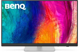 Creative Pro PD3226G 32 inch 4K UHD (3840x2160) 144Hz monitor voor designers - IPS, 95% P3 - 100% sRGB - 90W Thunderbolt 4 display- softwarekalibratie - KVM - Daisy Chain - reflectievrij nano-mat paneel - in hoogte verstelbaar by BenQ, Black, Silver – cover 1 of 2