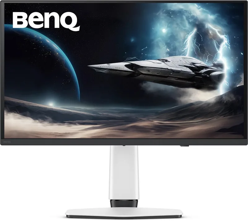 EX271UZ – 27 inch 4K QD‑OLED Gaming Monitor – 240Hz – 0.03ms – HDMI 2.1 – USB‑C 90W – HDR – FreeSync Premium Pro van BenQ, Zwart, Wit – cover