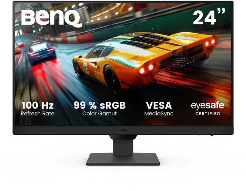 Full HD 24 inch Monitor GW2490 - 100Hz - IPS Computerscherm- Full HD - 99% sRGB - EyeCare Beeldscherm Computer - 2 x HDMI - 1 x Display Port - 2 x 2W ingebouwde speakers by BenQ, Black – cover